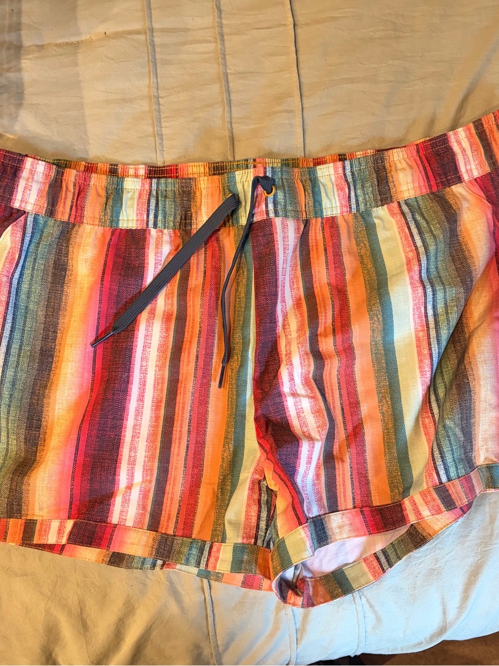 Prana Multicolor Striped Women's Athletic Shorts